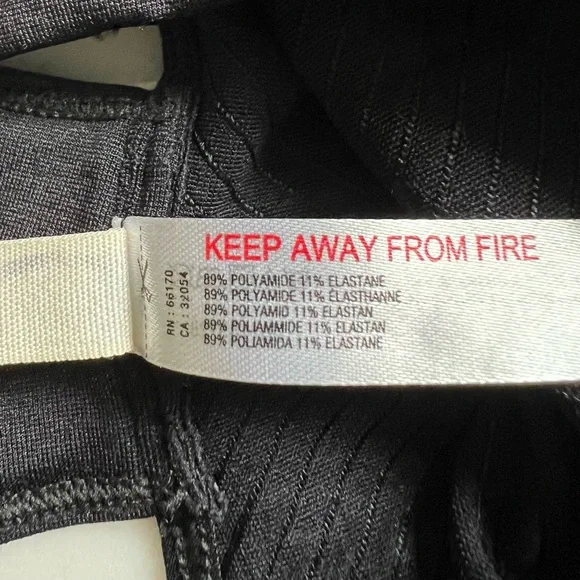 FP Movement by Free People Cinched Textured Sports Bra Cami Top Black - Picture 5 of 6